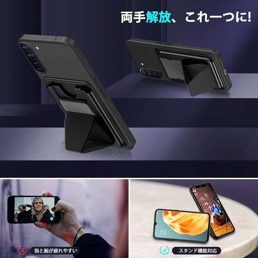 Amazon.co.jp: OPPO Reno3 A ケース カード収納 スタンド付き